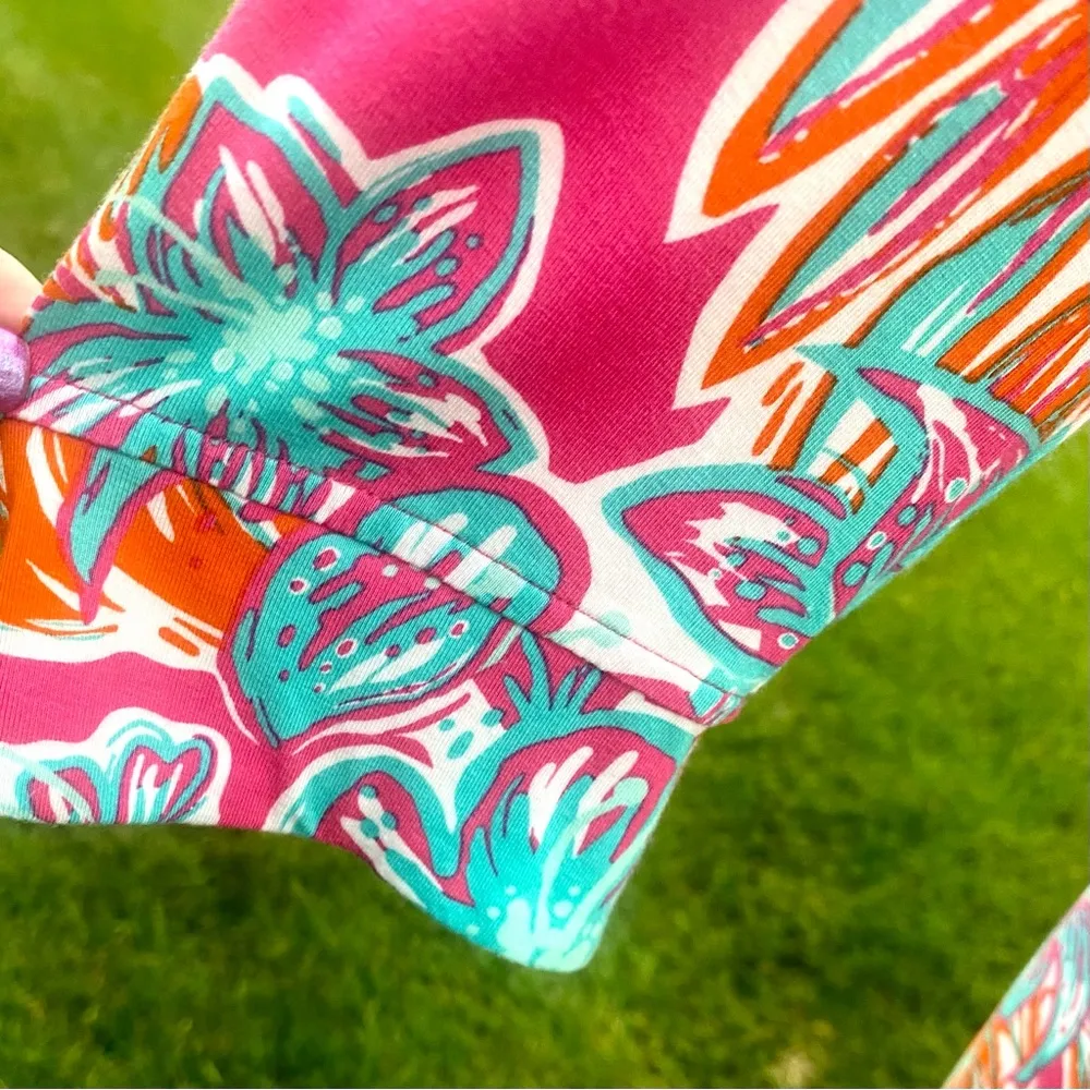 HATLEY Dress in Kauai Floral Tropics Print Pink Size L - Image 13