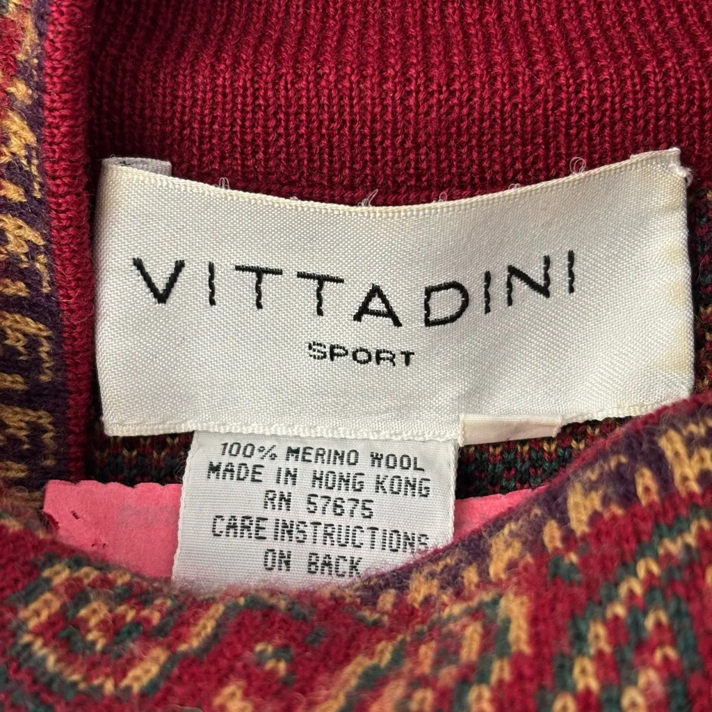 Vintage adrienne vittadini sport sweater Wool Cottage Core Coogi Like Large - Image 10