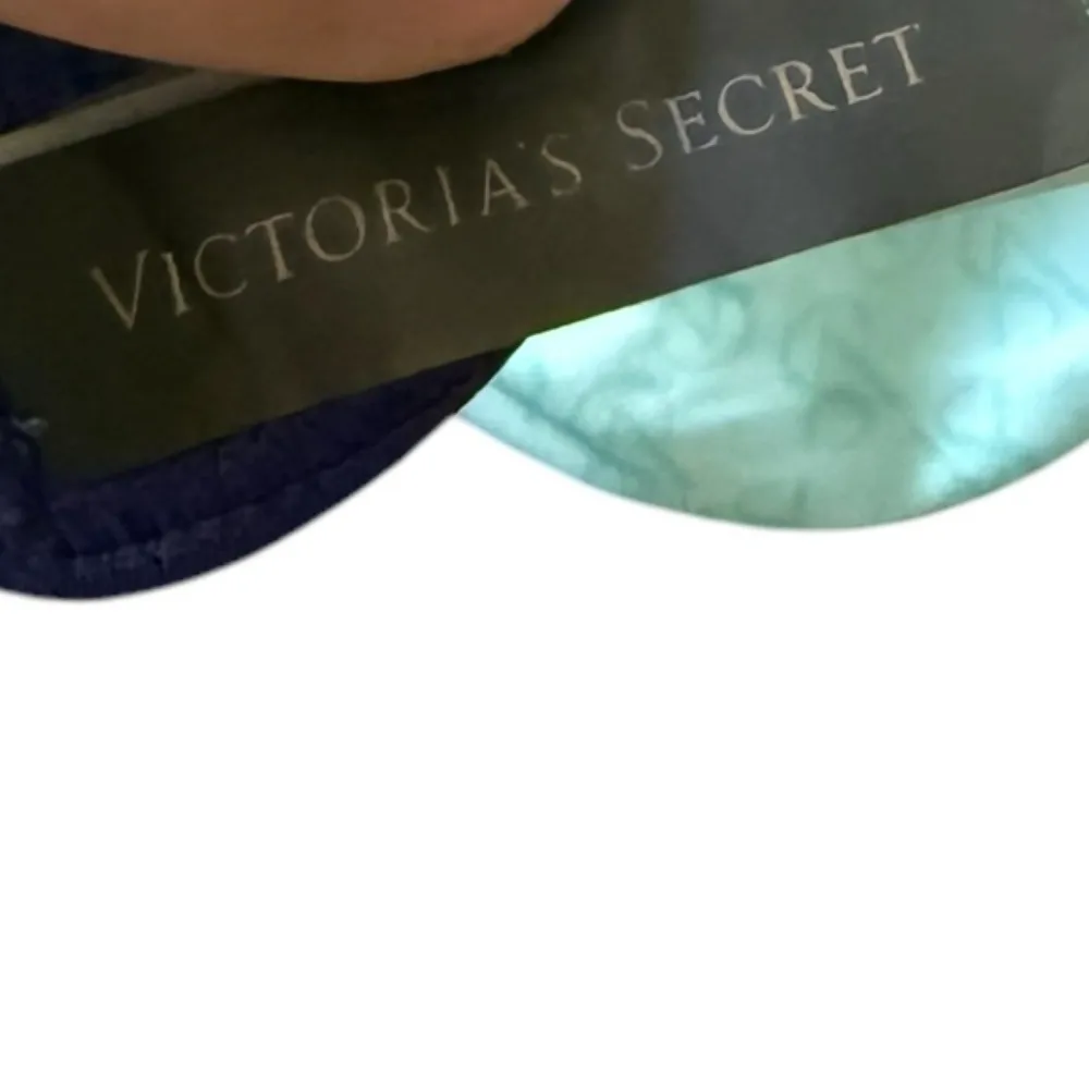 Victoria's Secret Y2K Blue Green Satin Padded Strapless Bikini Swimsuit Top - Image 7