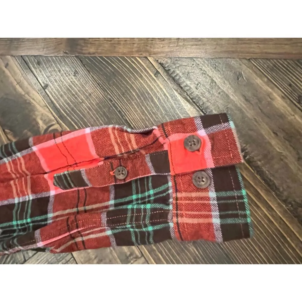 Duluth Flannel Shirt Women Small Lumberjack Cowgirl Hiking Camping Buttons Trip Red - Image 8