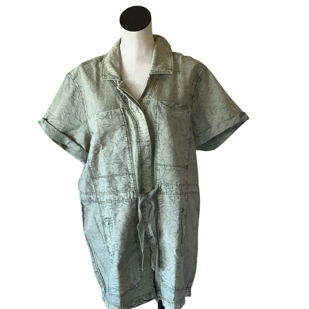 NWOT Free People  rhodes chino coverall - moss stone - Image 7