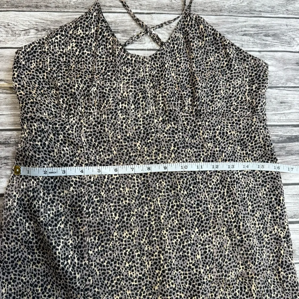 For Love & Lemons Women's Heart of Gold Dress Tan Brown Black XS Extra Small NWT - Image 14