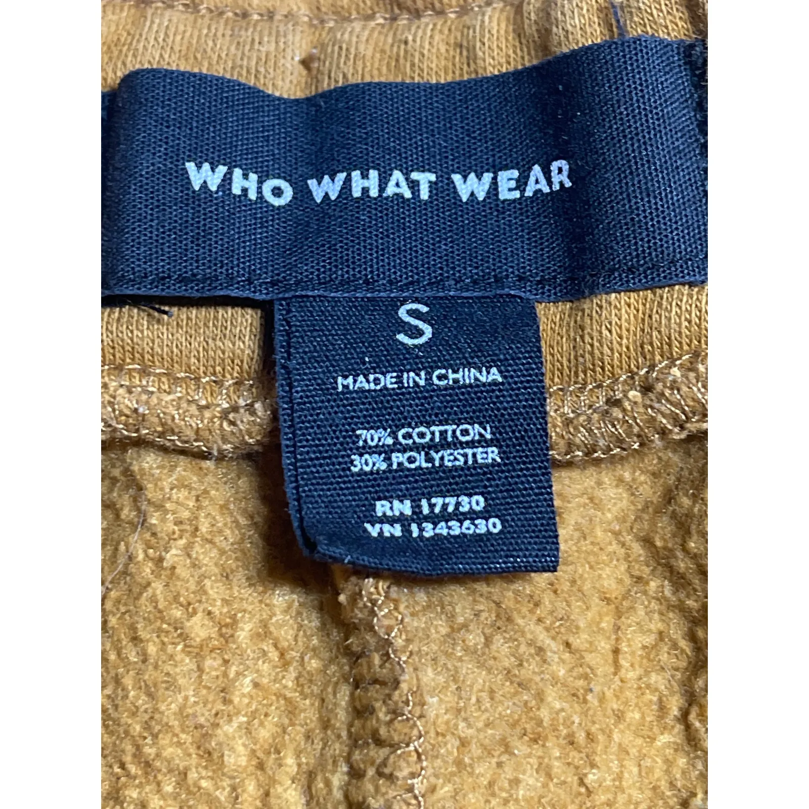 Who What Wear Women's Gold High Rise Paperbag Straight Trousers Pants Size S - Image 3