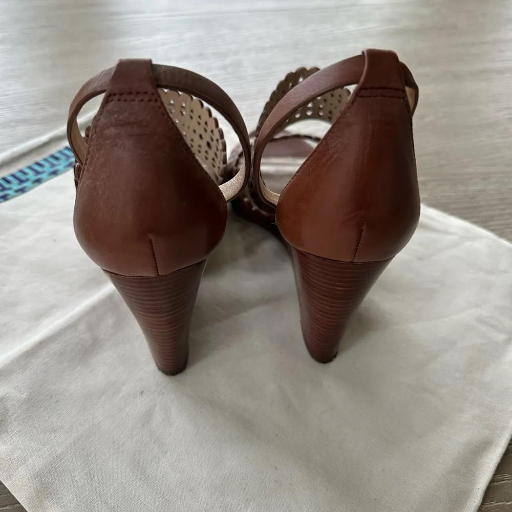 Tory Burch Perforated Gladiator 85mm Wedge - Image 4