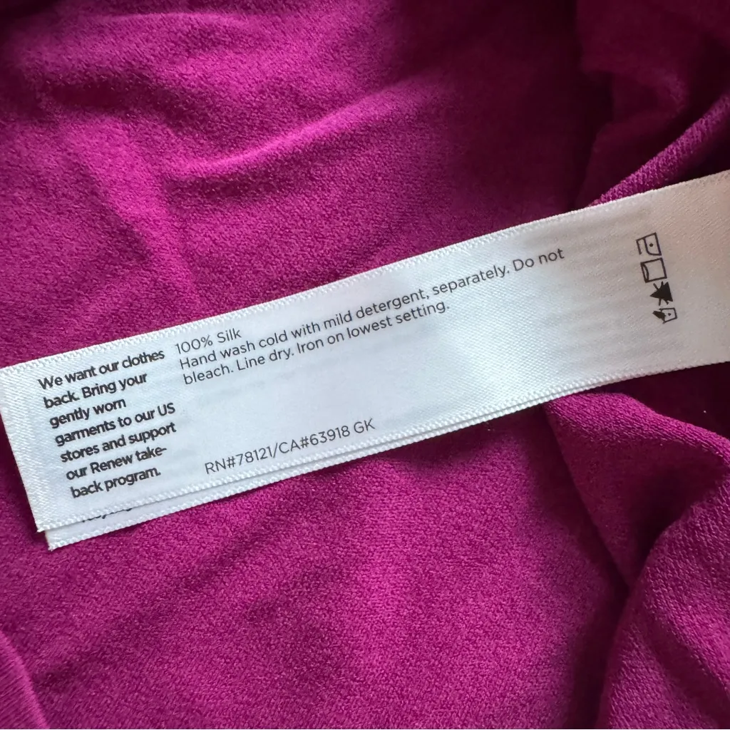 Eileen Fisher Scoop-neck Jersey Tank In Raspberry Size XXS(Fits XS) NWOT - Image 6