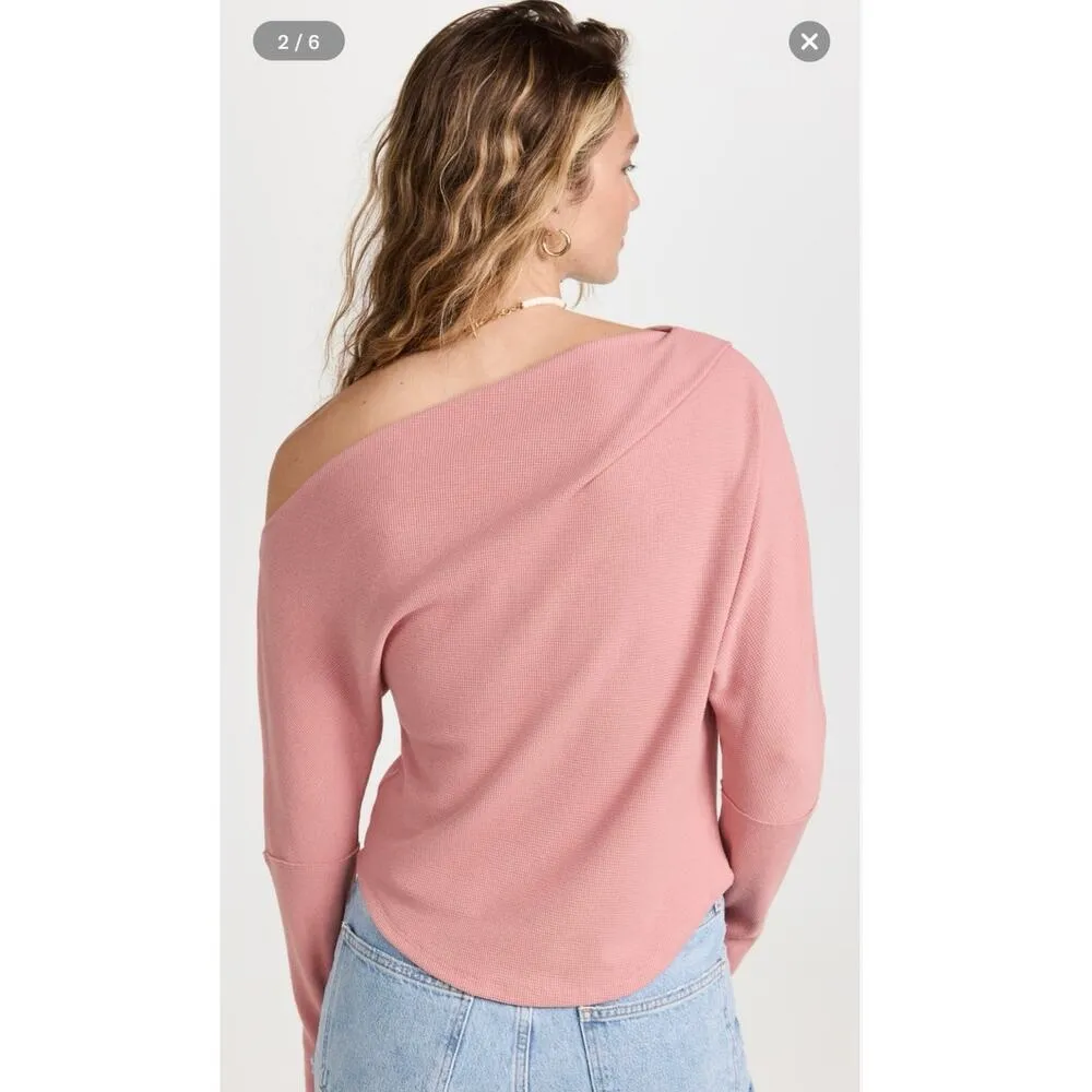 NWT Free People We The Free Fuji Thermal Top in Rose Sz XS - Image 10
