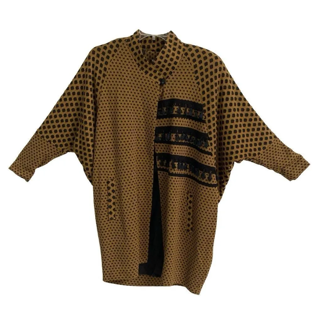 Vintage EYRE Walker Boho tassel sweater set Size M* READ Tan Size M - Image 6