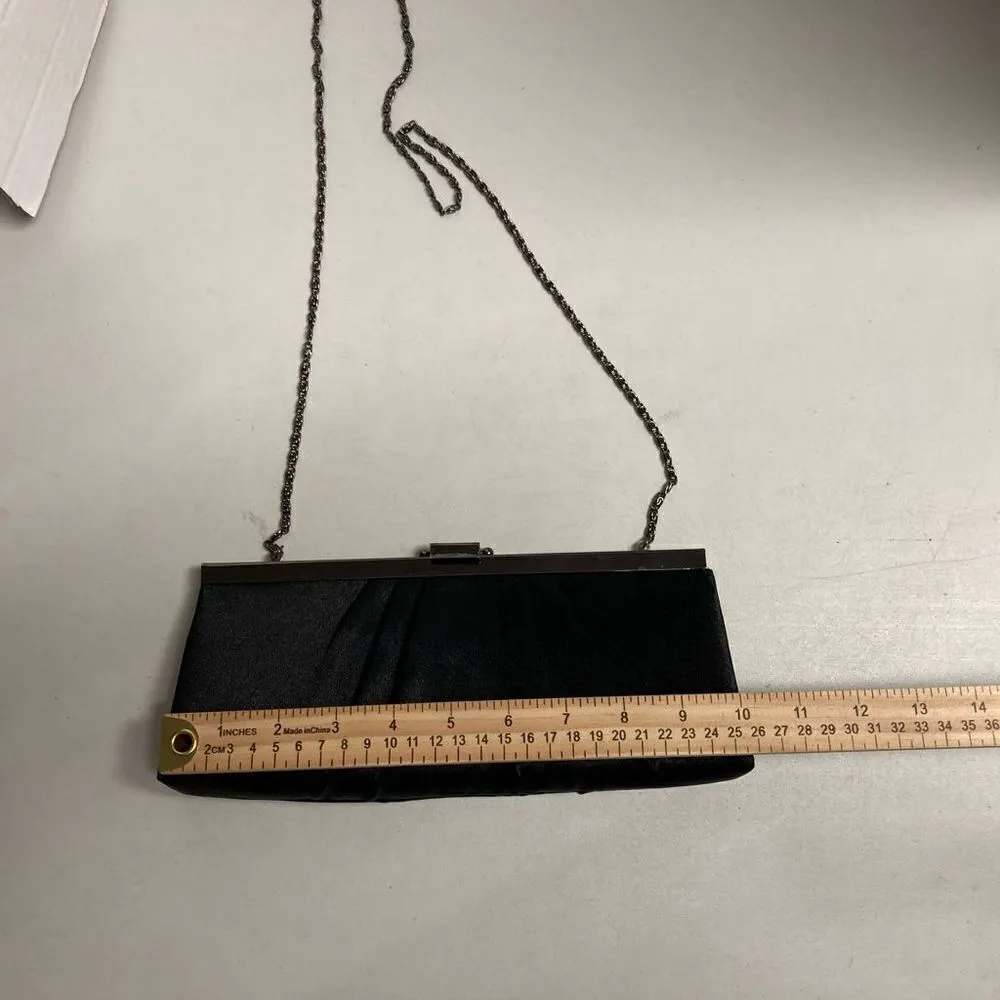 JESSICA MCCLINTOCK Crossbody Black Chain Strap Size 4X1X10 - Image 6