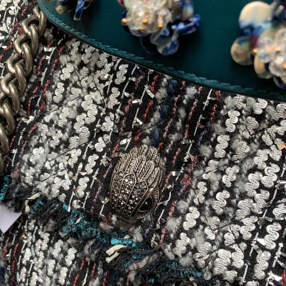 Authentic KURT GEIGER LONDON TWEED/leather Crosby - Image 13