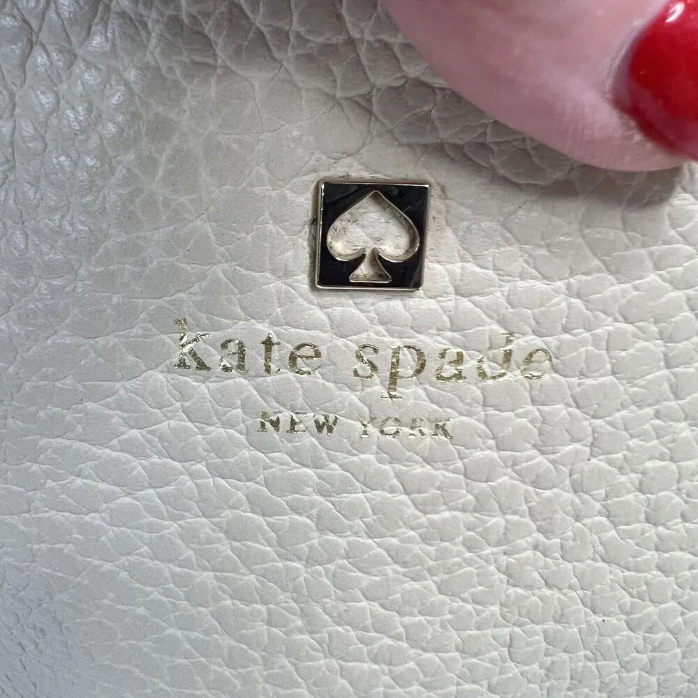 Kate Spade New York Bag Purse Buttermilk Southport Avenue Stevie Shoulder Beige - Image 3