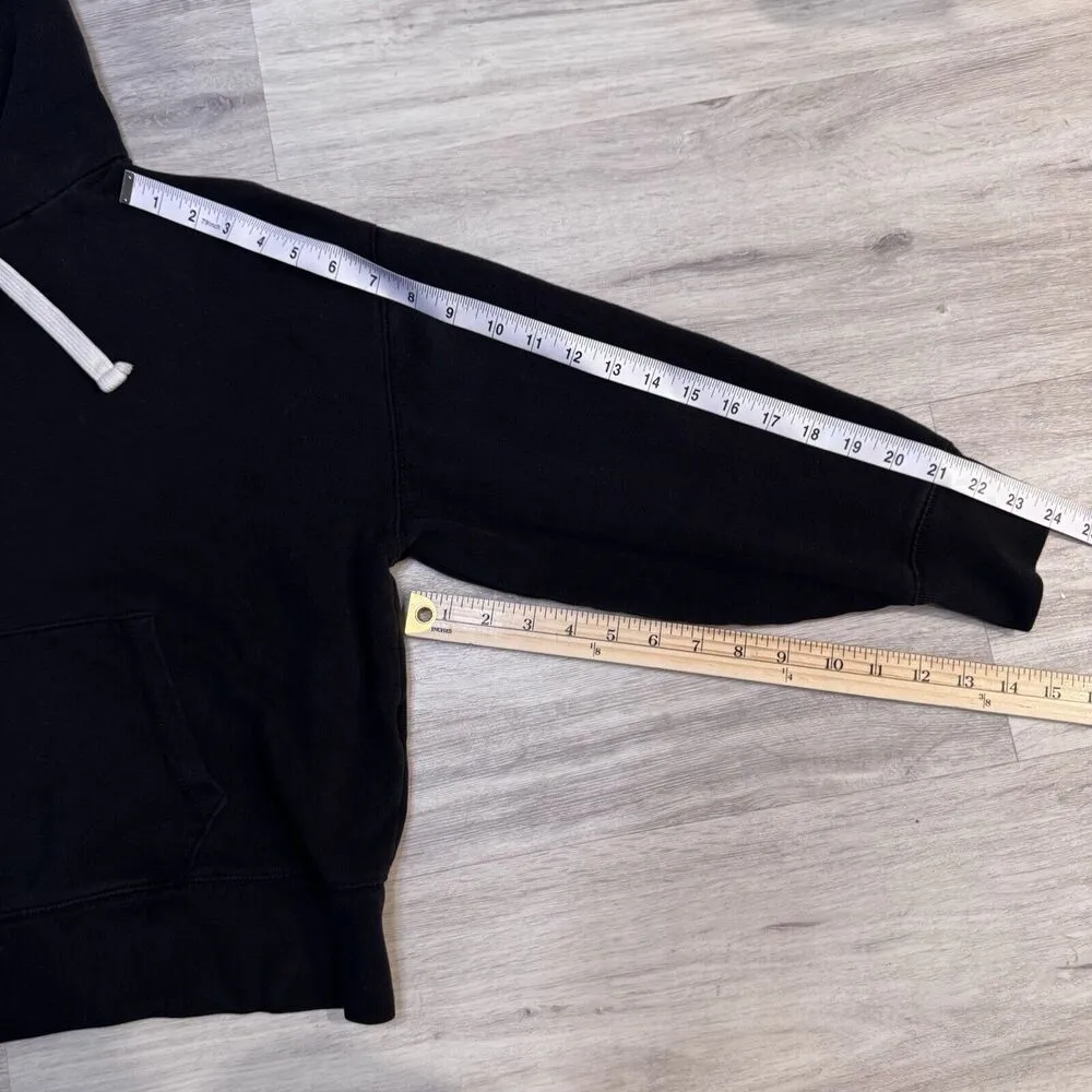 Gap SemiCrop Hooded Sweatshirt Black Size Medium 22x20 (Preowned) - Image 6