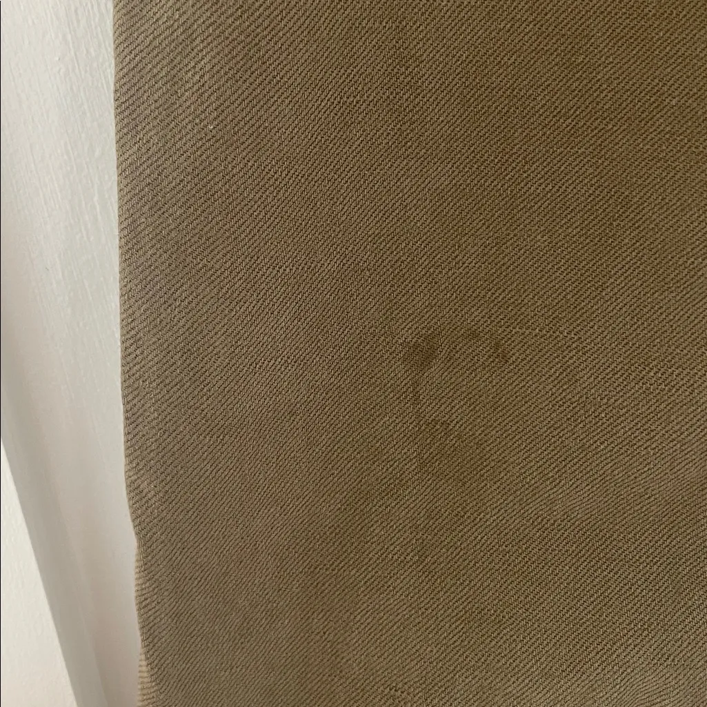 AERIE Linen Paper Bag Waist High Rise Pull On Pants Olive Green Size M - NO BELT - Image 10