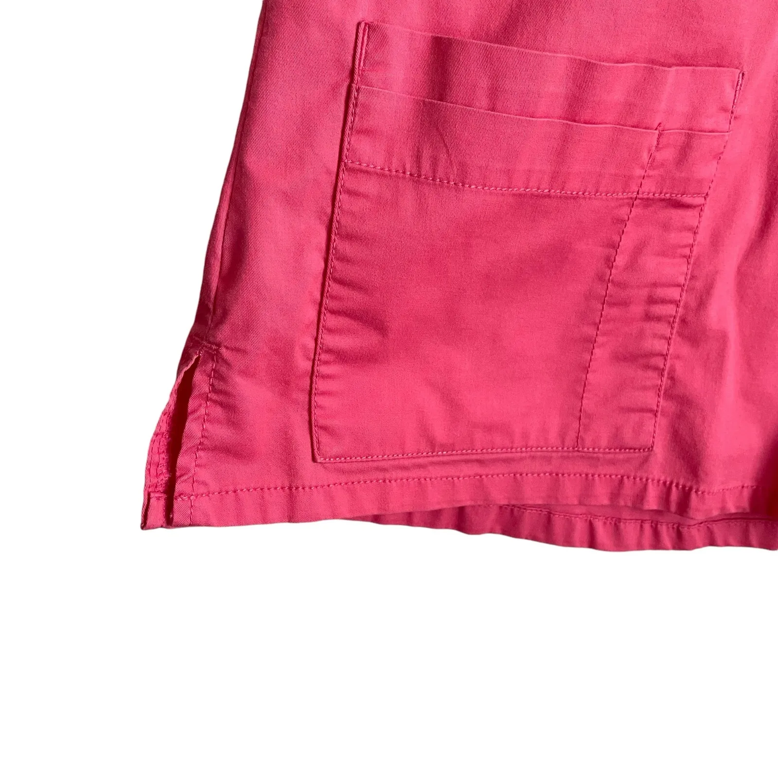 Beyond Scrubs Women Scrub‎ Top M Coral Medical Uniform Nurse Workwear Casual Pink Size M - Image 4