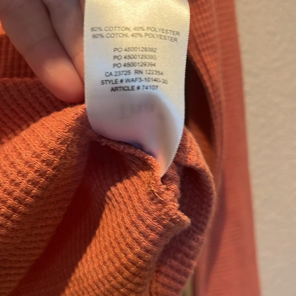 Aritzia TNA Women’s Waffle knit notch neck shirt size XXS - Image 7