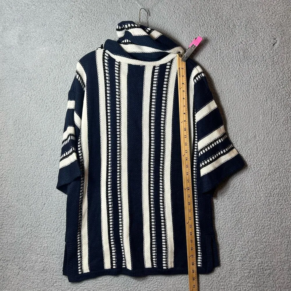 Los Angeles Rams Sweater Hoodie Womens L XL Blue Stripe NFL‎ Baja Style NEW - Image 5