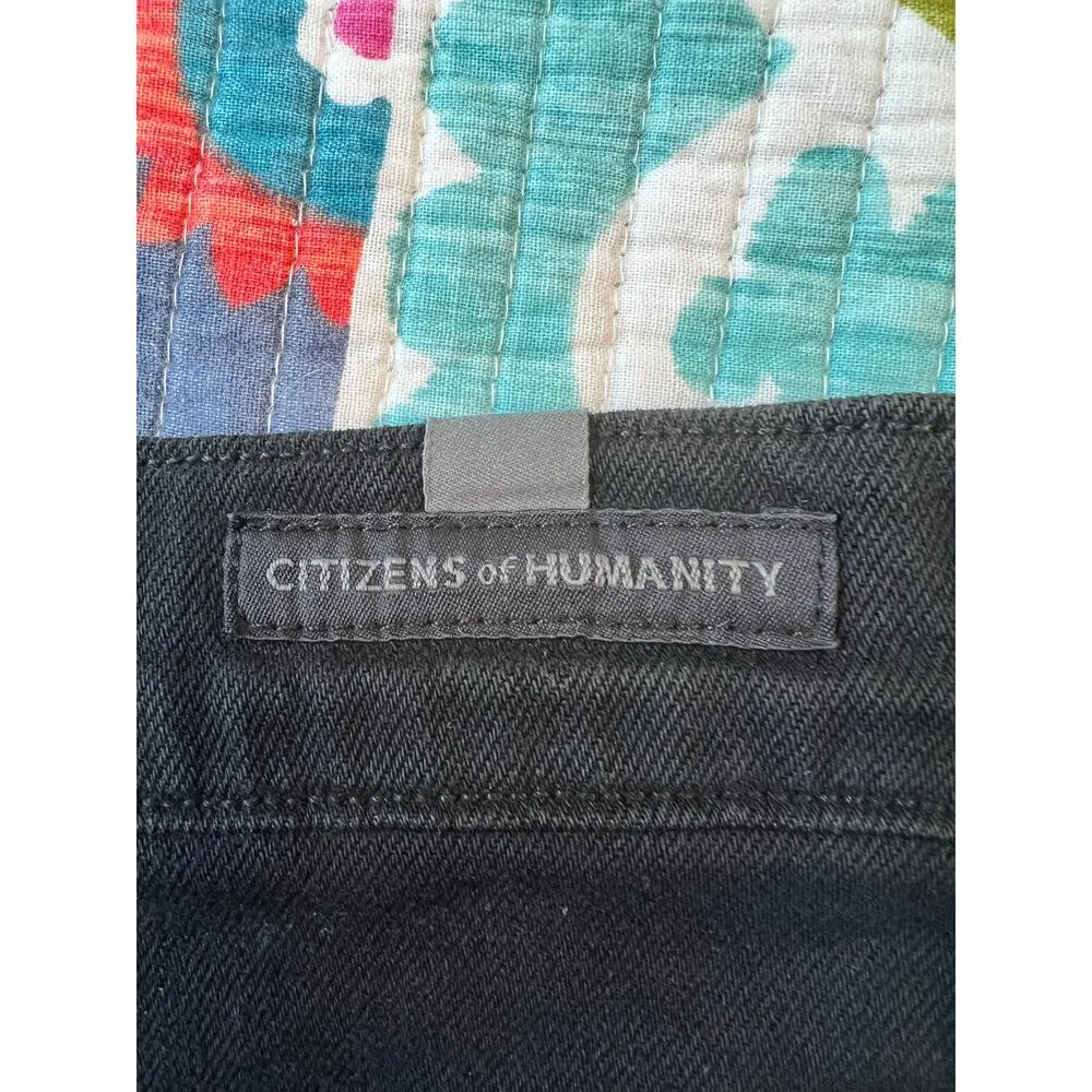 Citizen of Humanity -  Women’s Drew Flounce High Rise Black Jean Pants Size: 26 - Image 11