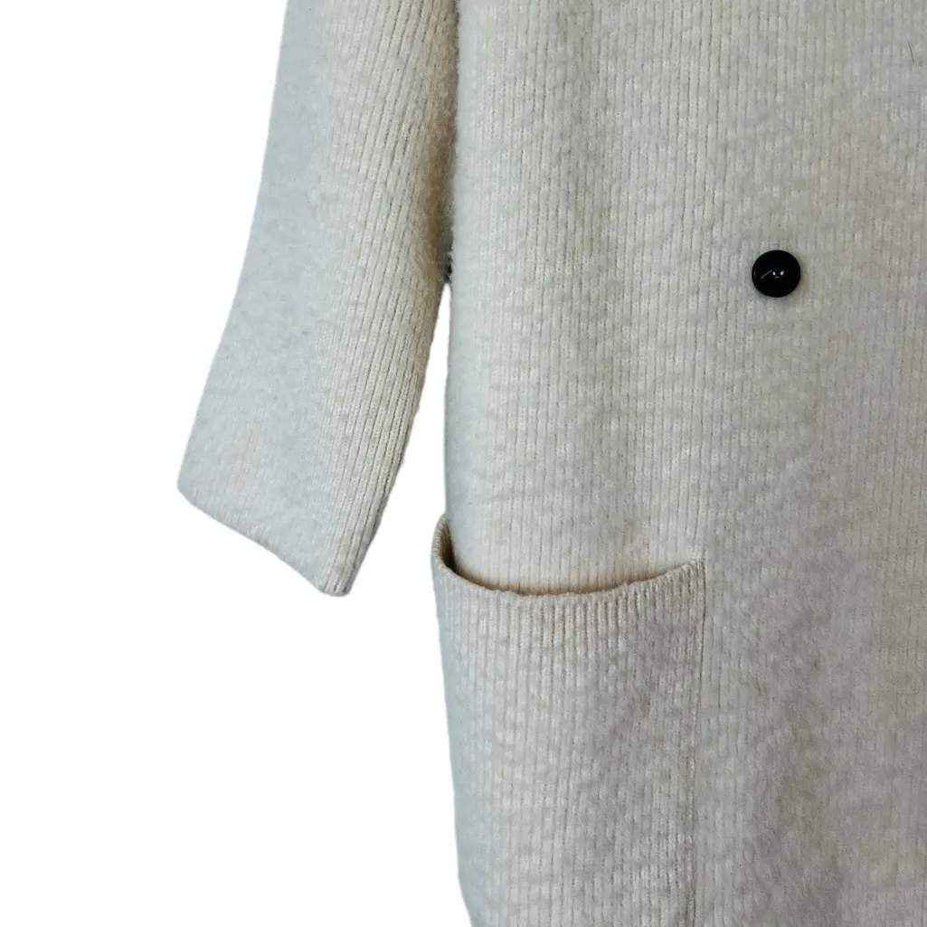 Pier Antonio Gaspari Womens Pea Coat Cardigan Coatigan Size 38 Italy Red - Image 4