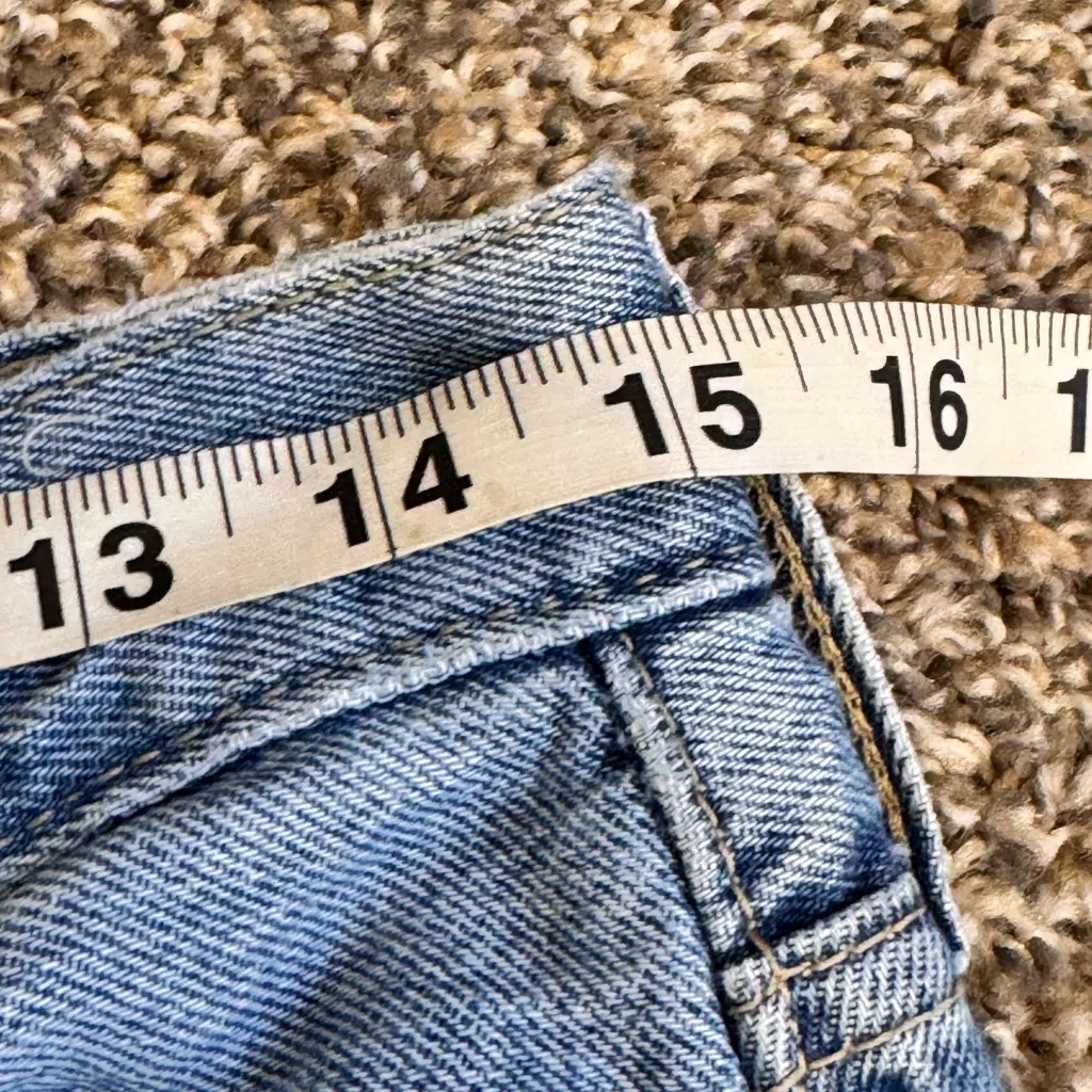 Levi’s Blue 94 Baggy Distressed Jeans Womens 28 High Rise Casual Denim Fall - Image 4