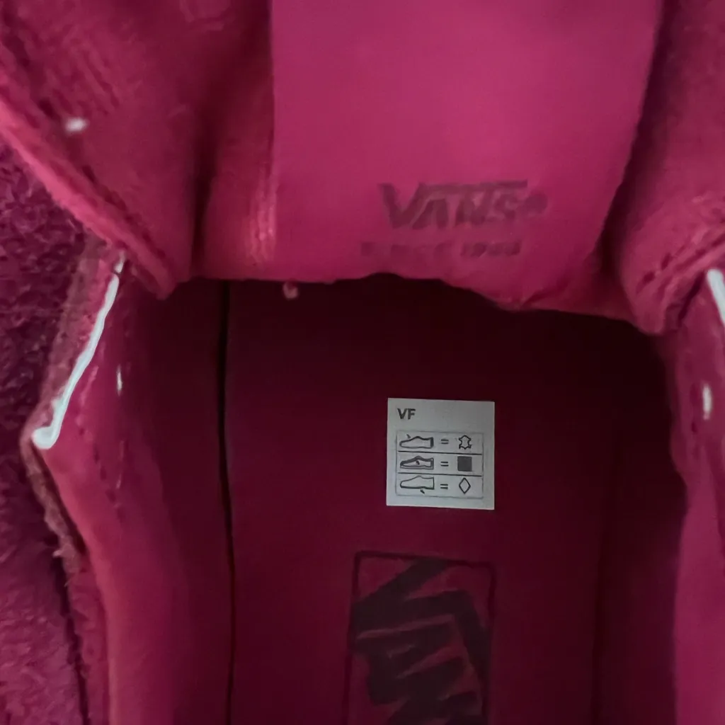 Vans Women's Color Pop Suede Raspberry Sneakers Size 8.5 New Sold Out Color! - Image 10