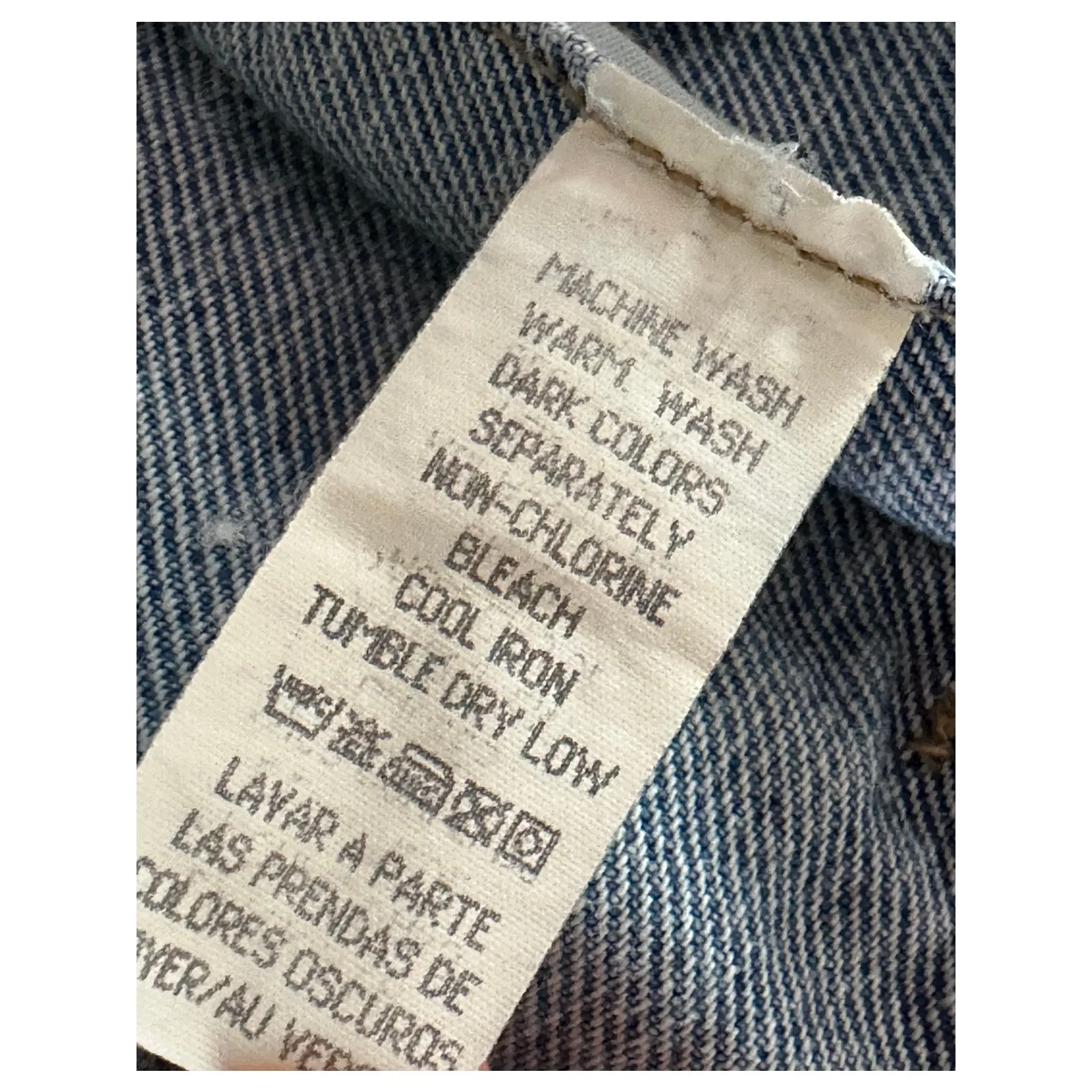 Women's Denim jacket Size Modern Medium Nautral Fiber cotton Timeless USA - Image 7