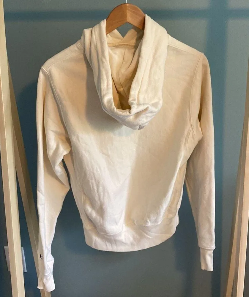 Champion XS Oversized Sweatshirt Cream Hoodie from Urban Outfitters Extra Small - Image 4