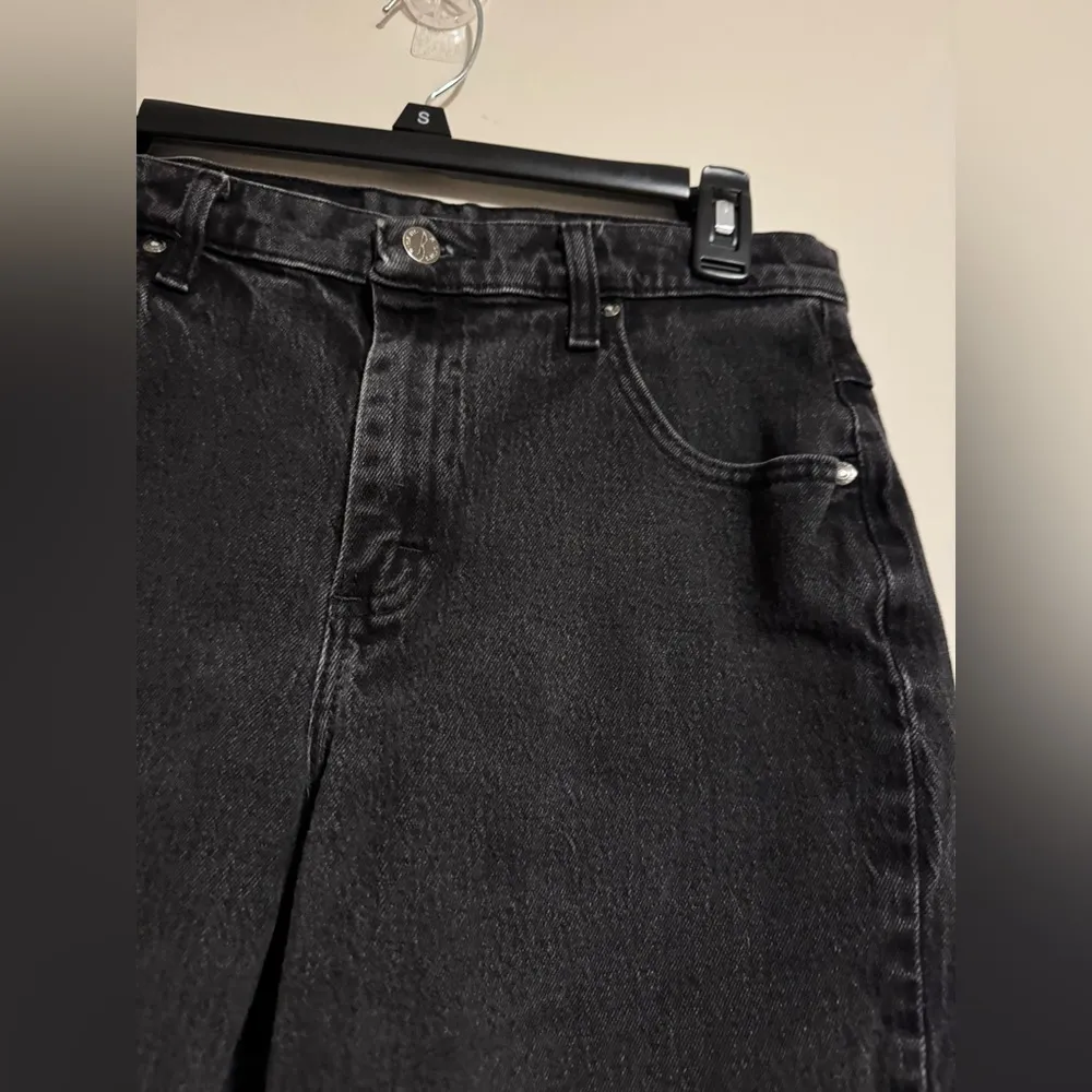 EUC Riders by Lee Charcoal Gray Frayed Edge Denim shorts size 10P - Image 3