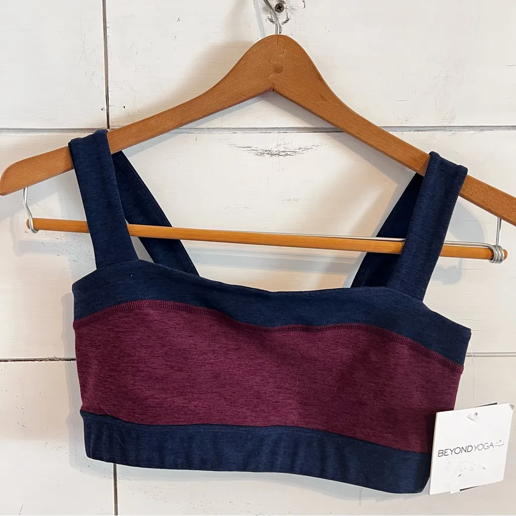 BEYOND YOGA Spacedye Horizon Colorblock Bra. Size Small. New With Tags. - Image 5