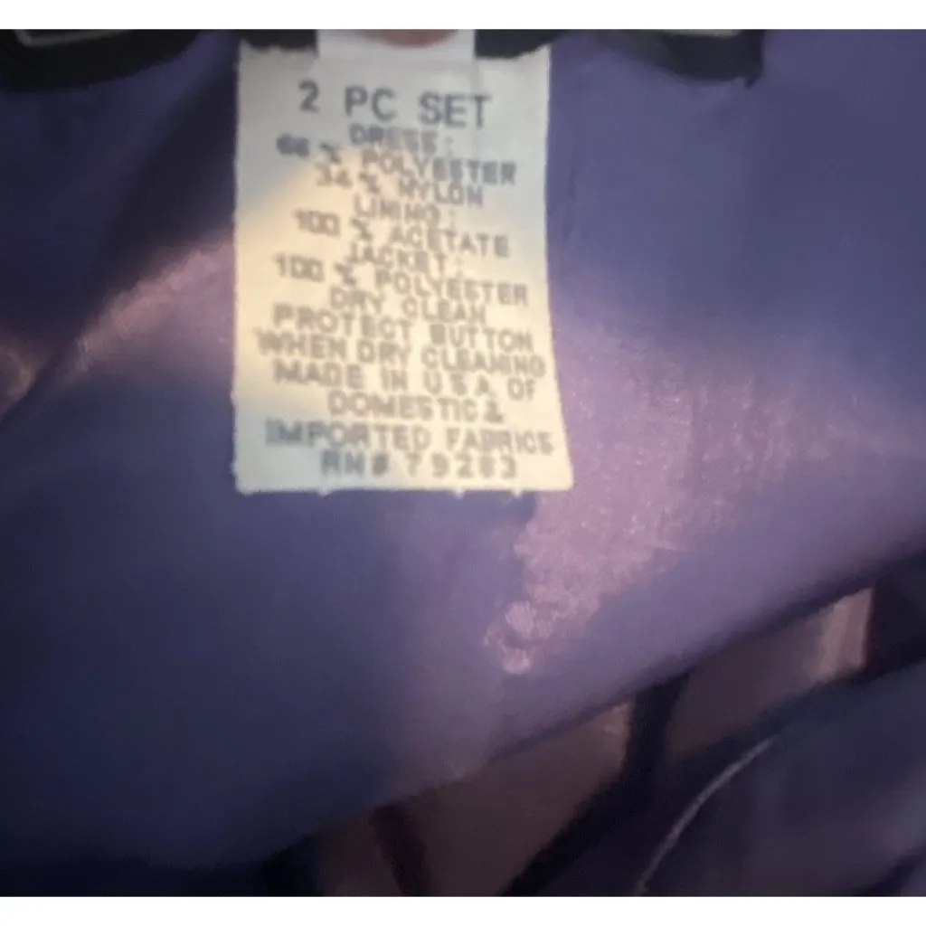 Alex Evenings Dress Womens 6 Periwinkle Blue‎ Sheen Shine Mother of the Bride - Image 9