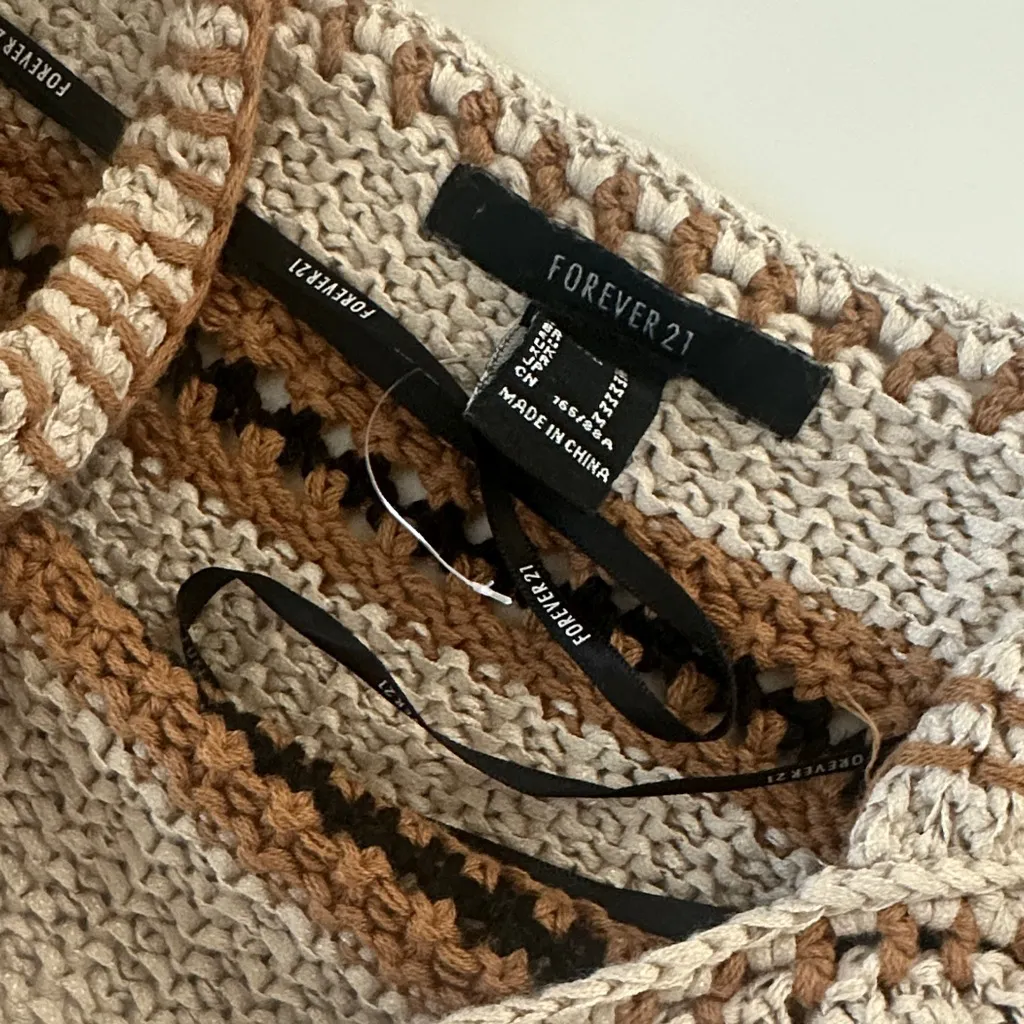 Crochet Sweater-Knit Cropped Cami - Image 6