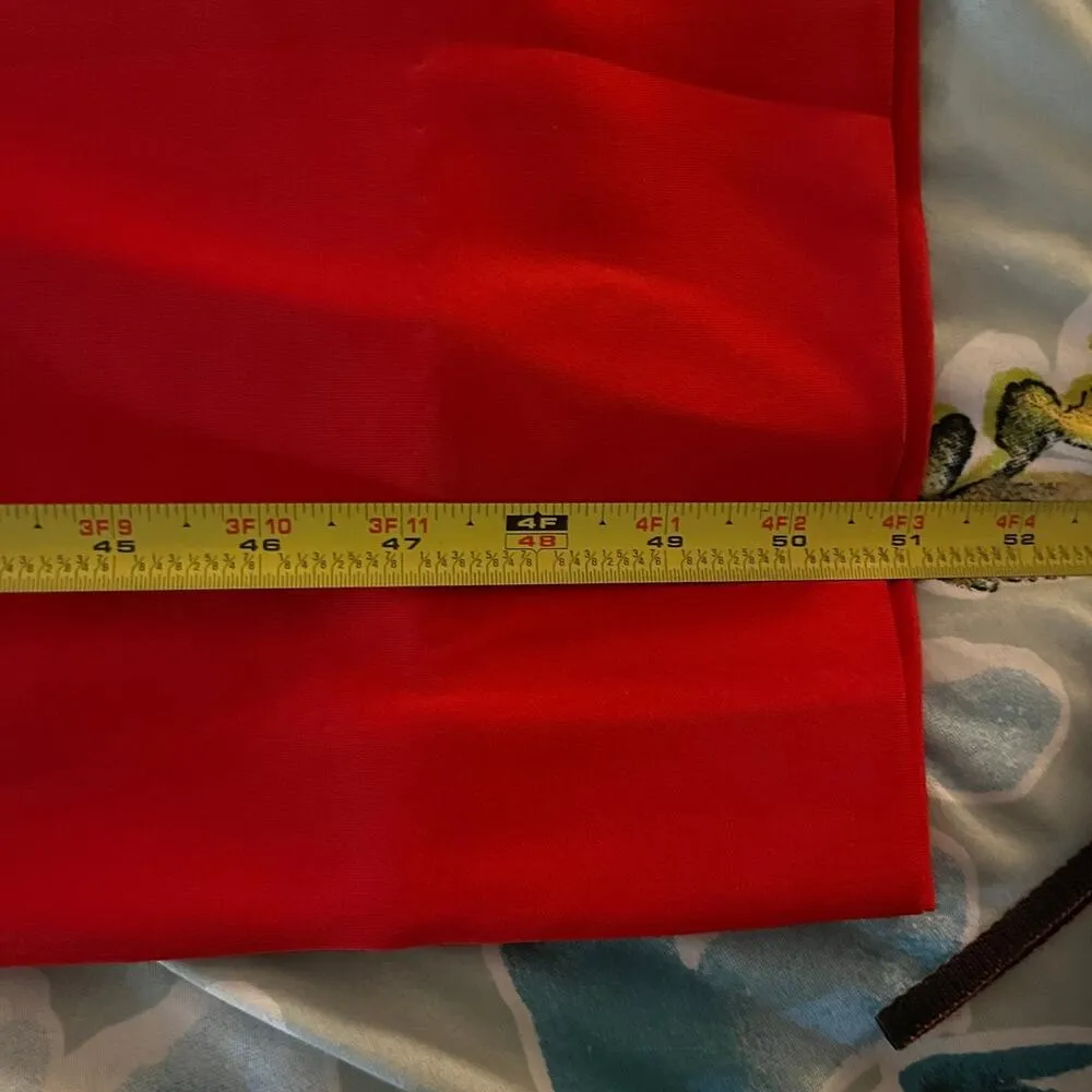 Gretchen Scott Women's Plus Size Ruffneck Maxi Dress Crimson Red NWT 3/4 Sleeve - Image 8