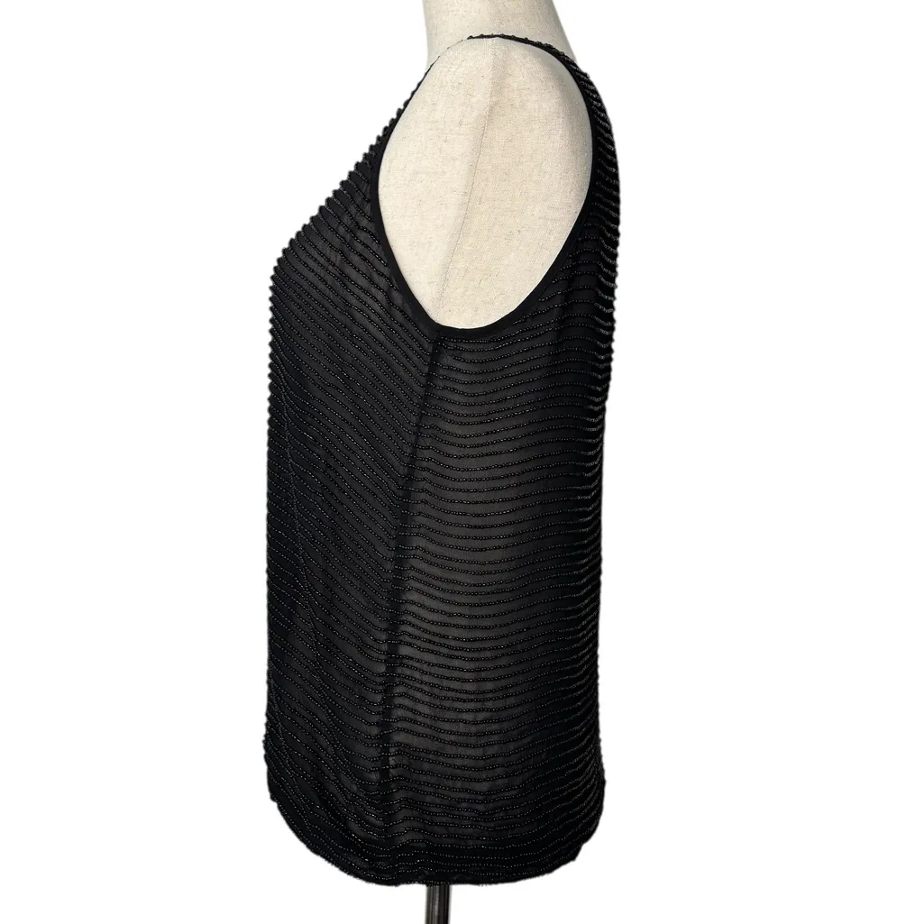 L’Agence Black Beaded Tank Top - Image 7