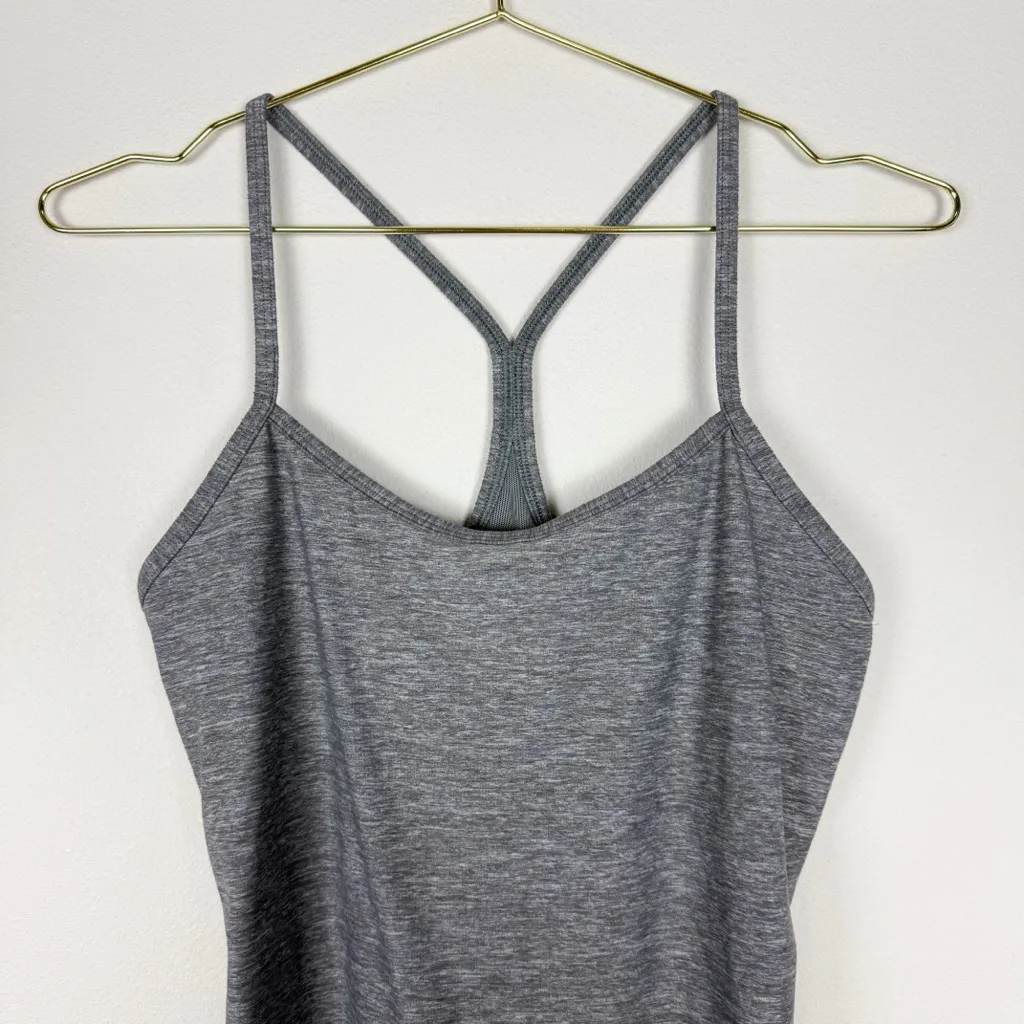 Lululemon Power Y Tank Luon Heathered Deep Coal Size 8‎ - Image 4