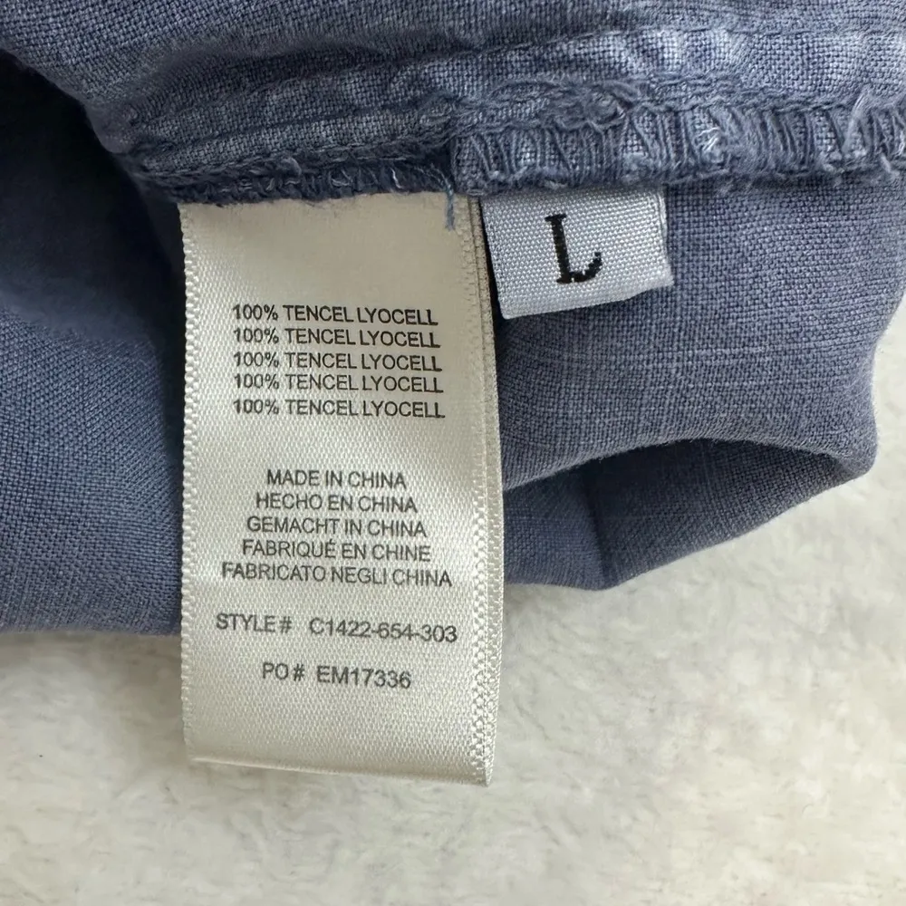 Anthropologie Cloth and Stone Blue Women’s Stretchy waist Drawstring  Size L - Image 3