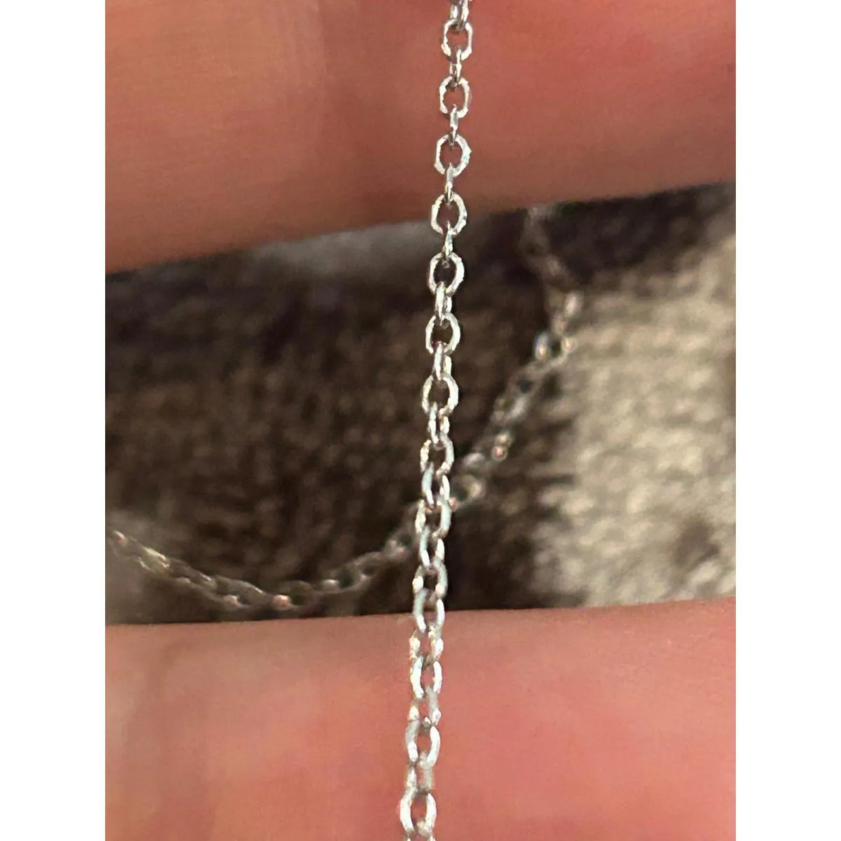 Z106 16 or 18.5 inch necklace delicate very pretty 925 sterling Gray - Image 5