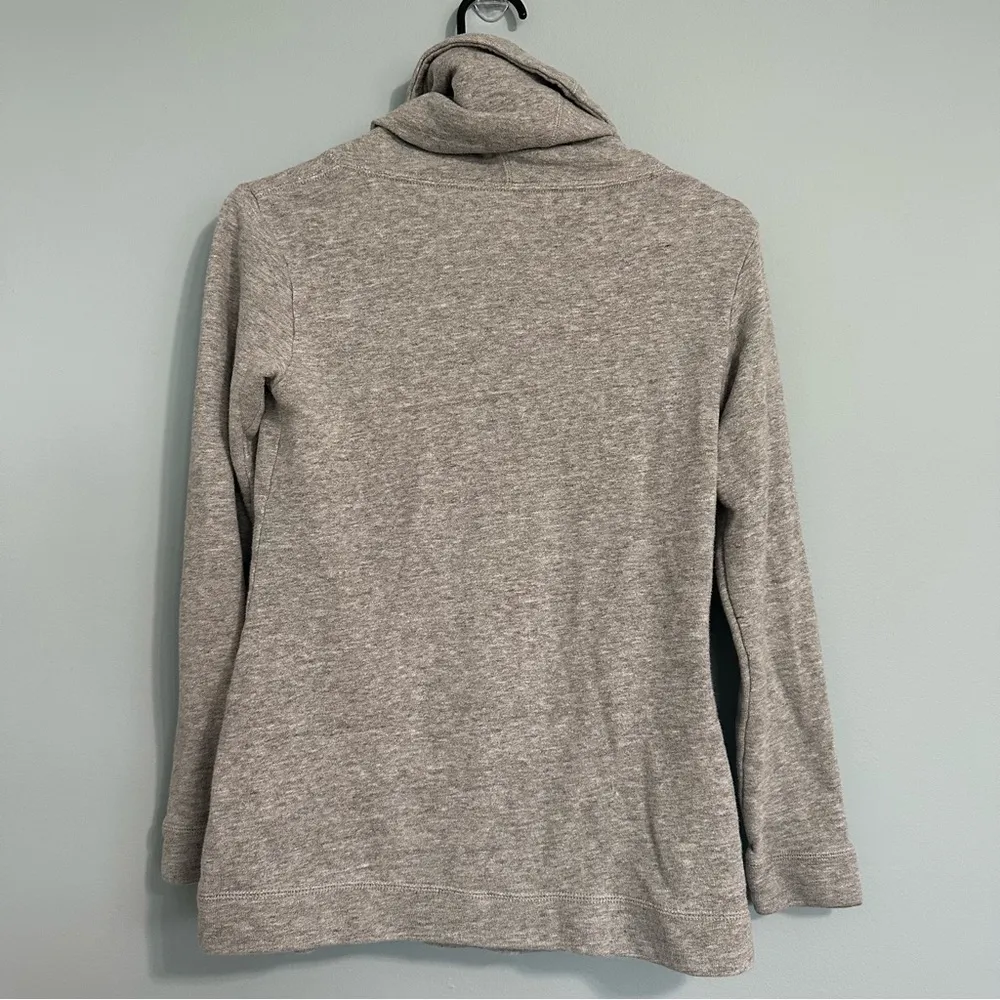 🦋 BLUE Saks Fifth Avenue Cozy Gray Cowl Neck Sweater XS - Image 3