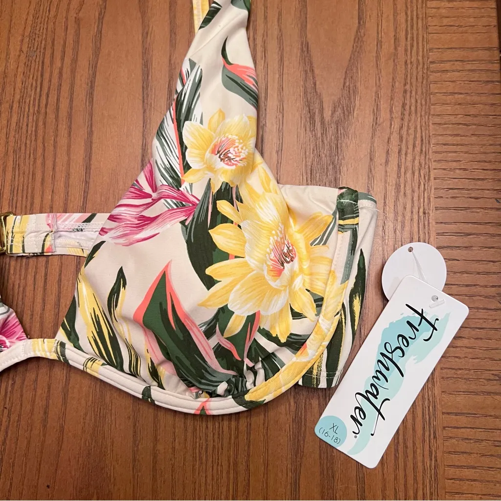 Freshwater Cabana Underwire Longline‎ Swim Top & High - Image 3