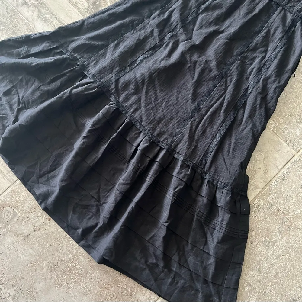 Reformation Norwich Organic Cotton Dress, Black Size 6 New w/Tag Retail $278 - Image 14