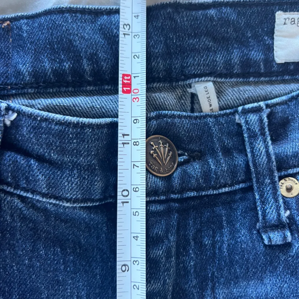 Rag and Bone Andi High Rise Ankle Wide Leg - Image 8