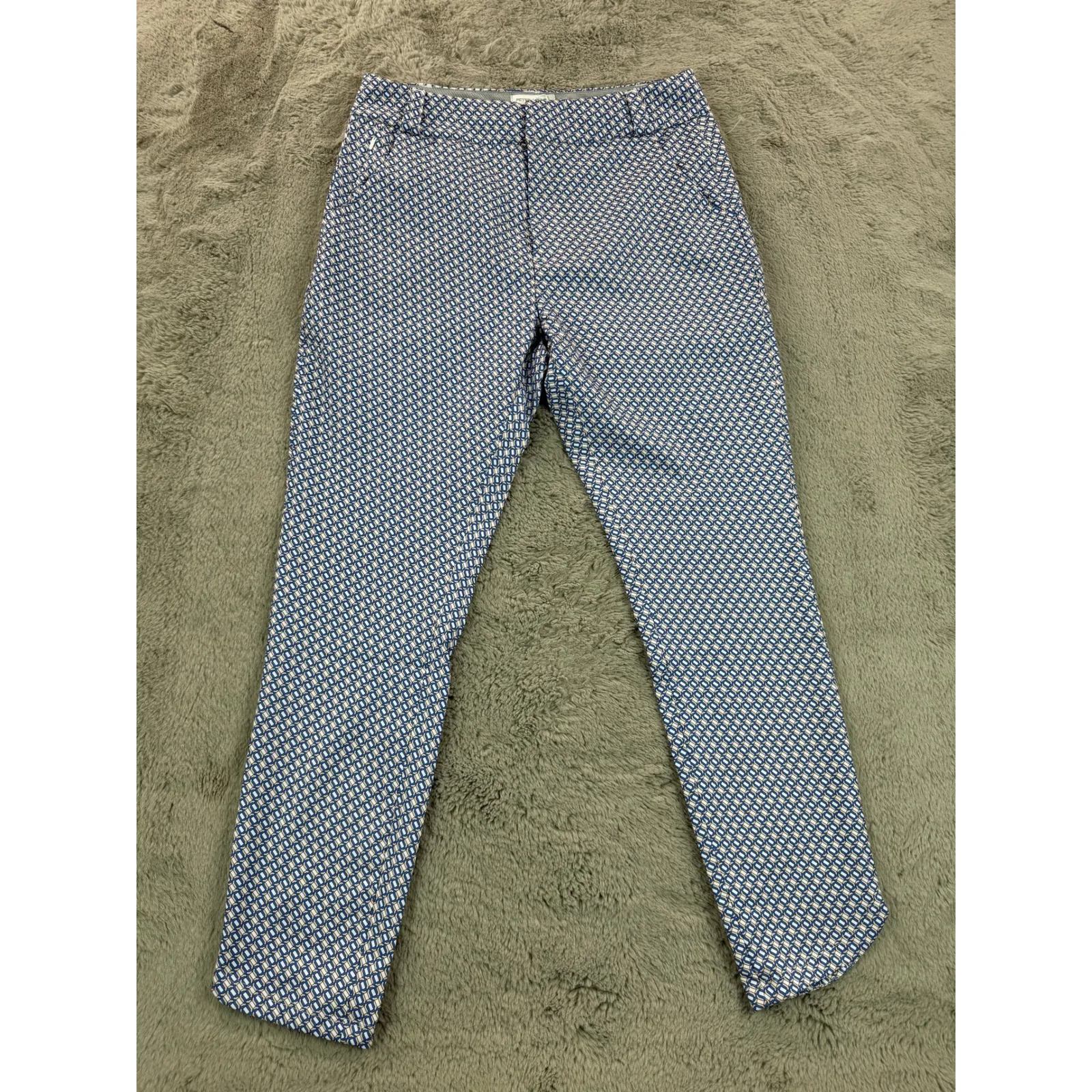 NWT Peter Millar Surge Links Print Performance Ankle Pants Orange Sorbet 6 Golf - Image 5