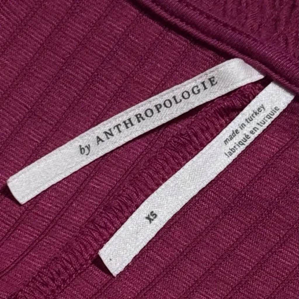 Anthropologie Arya Textured Pink Blouse Bohemian Milk Maid Peasant FairyCore XS - Image 8