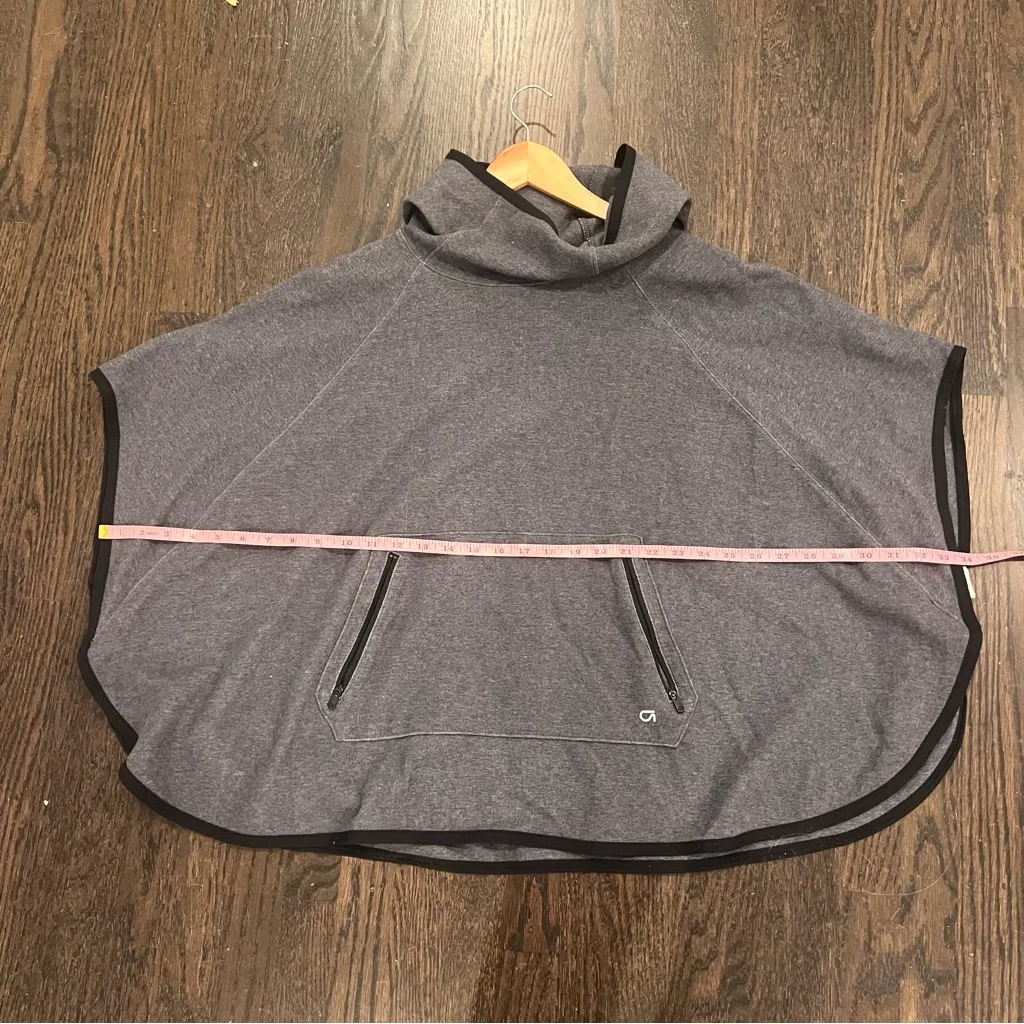 GAP Gray Hooded Poncho Sweatshirt - Image 5