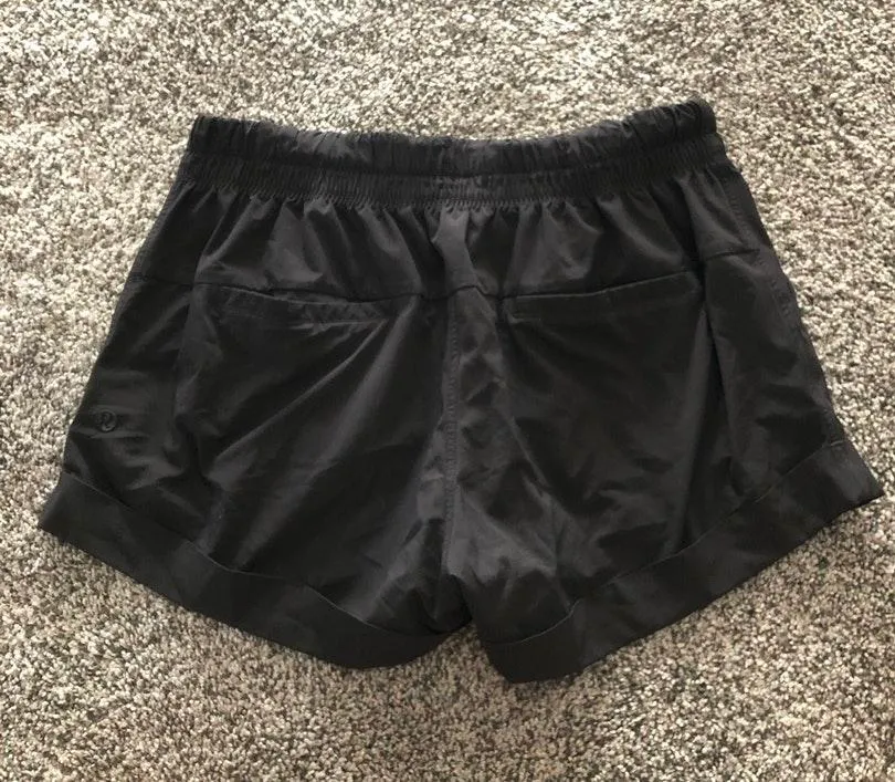 Lululemon Cuffed Black Shorts - Image 2
