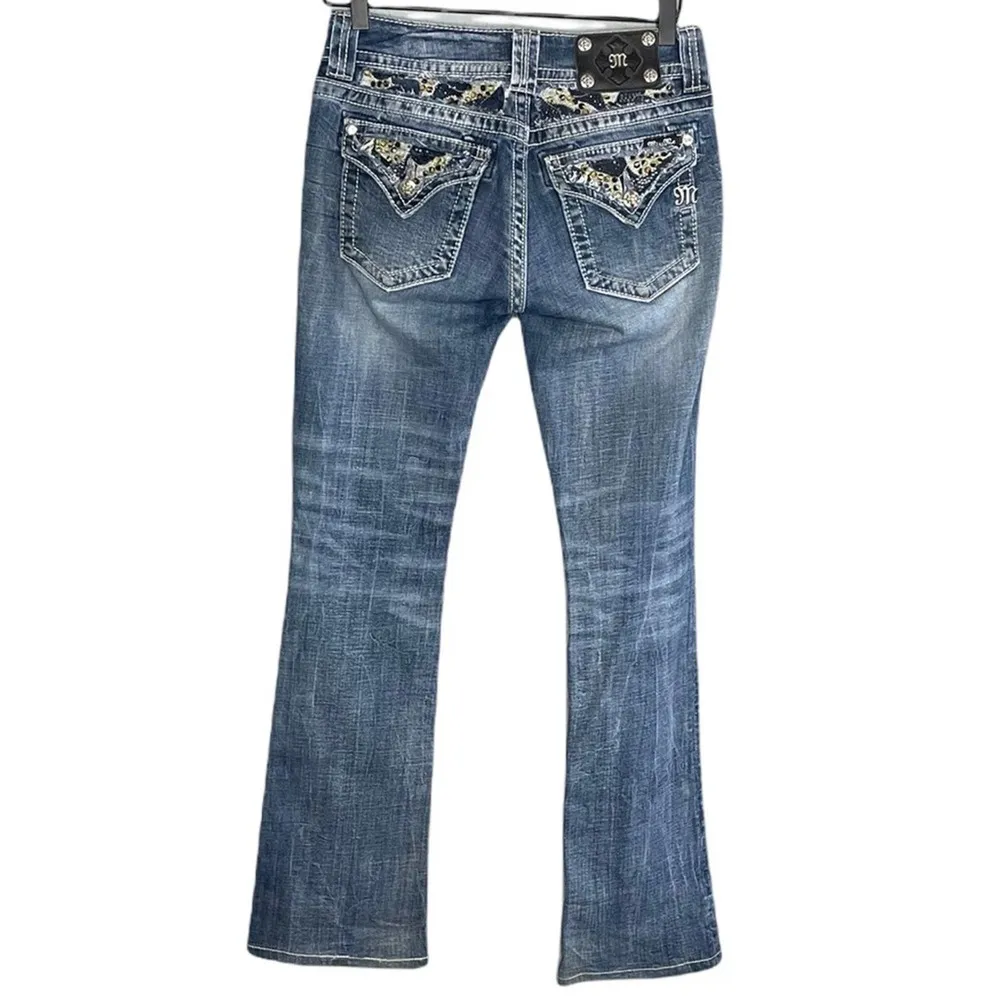 Miss Me Women’s Boot Cut Bling Pocket Jeans Size 27 - Image 8