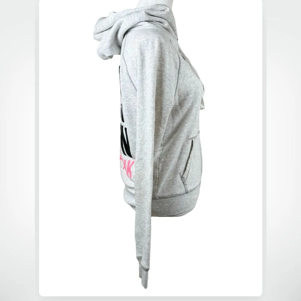 PiNK Victoria’s Secret Chicago Bling Chi Town Sequin Zip Up Hoodie Jacket Small - Image 6