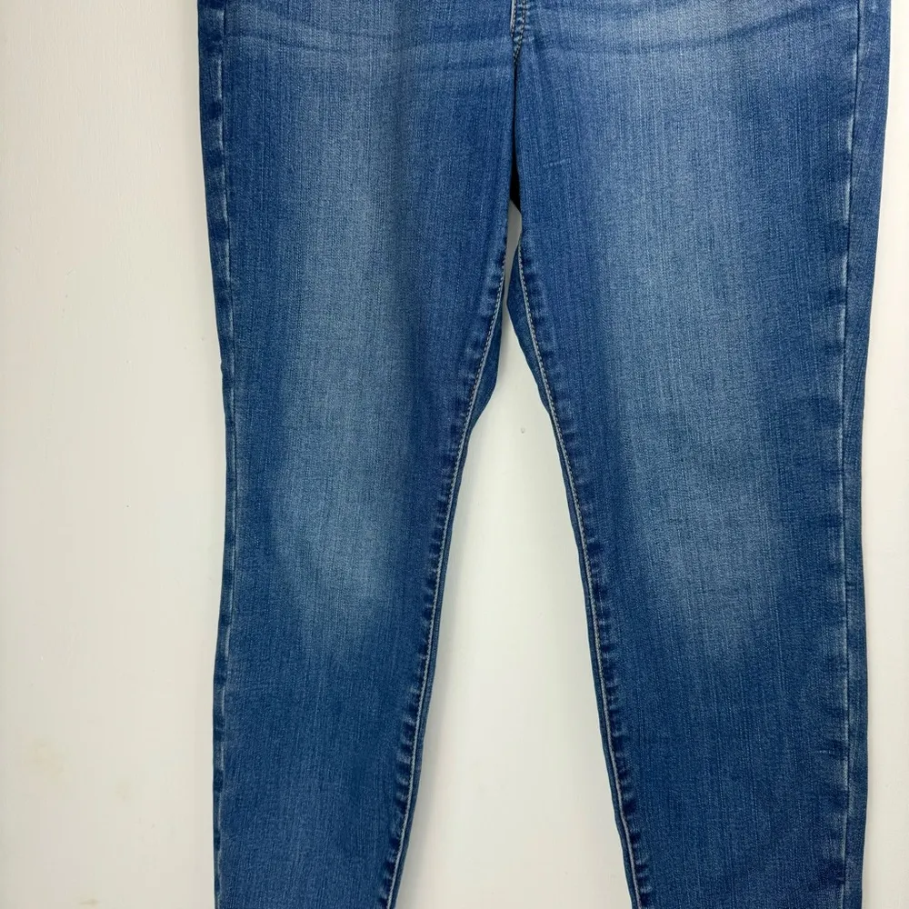 American Eagle Curvy High Rise Jeggings Sz 12 SHORT Medium Wash Stretch Denim - Image 7