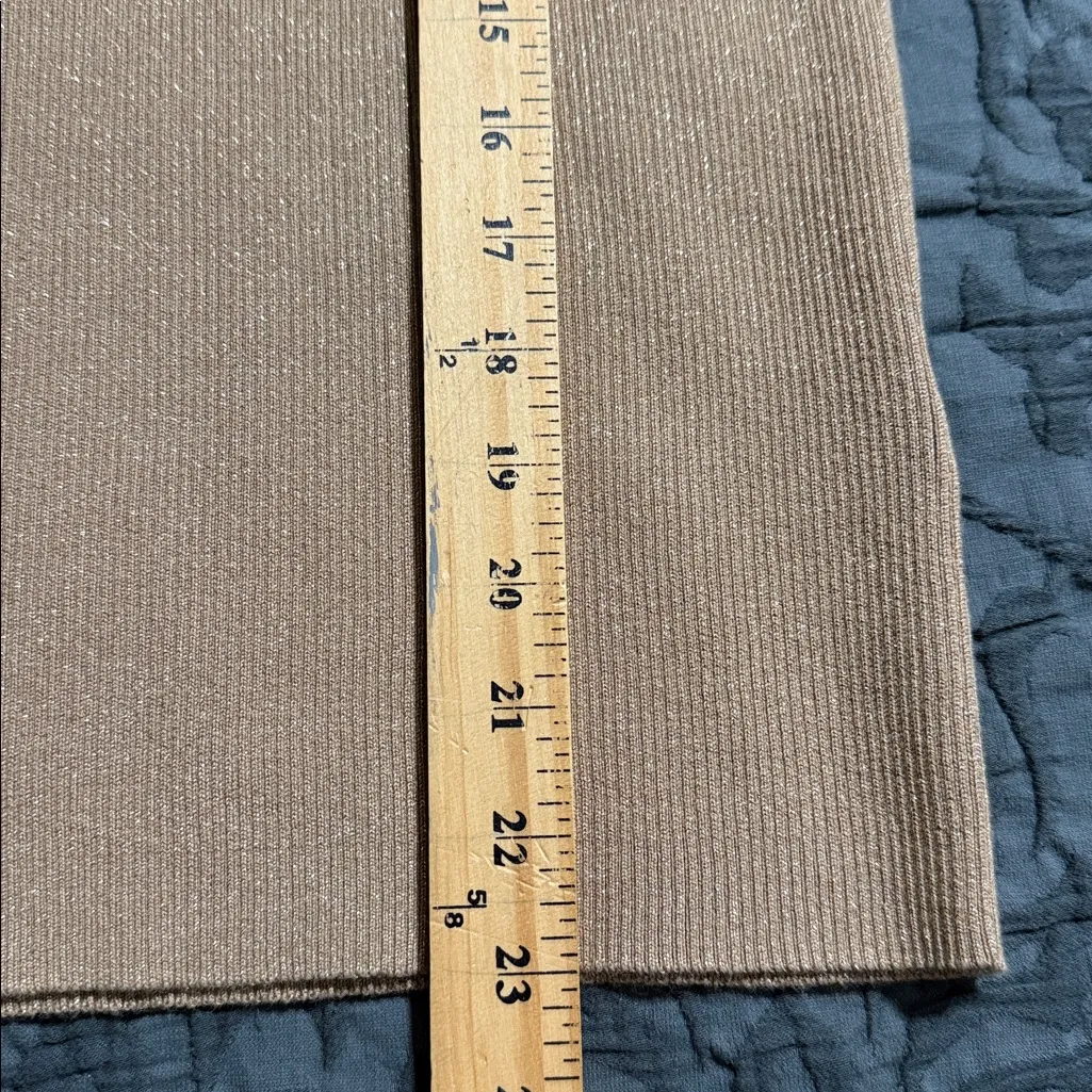 Black Label LAUREN RALPH LAUREN women’s petite small gold ribbed turtleneck nwt - Image 6