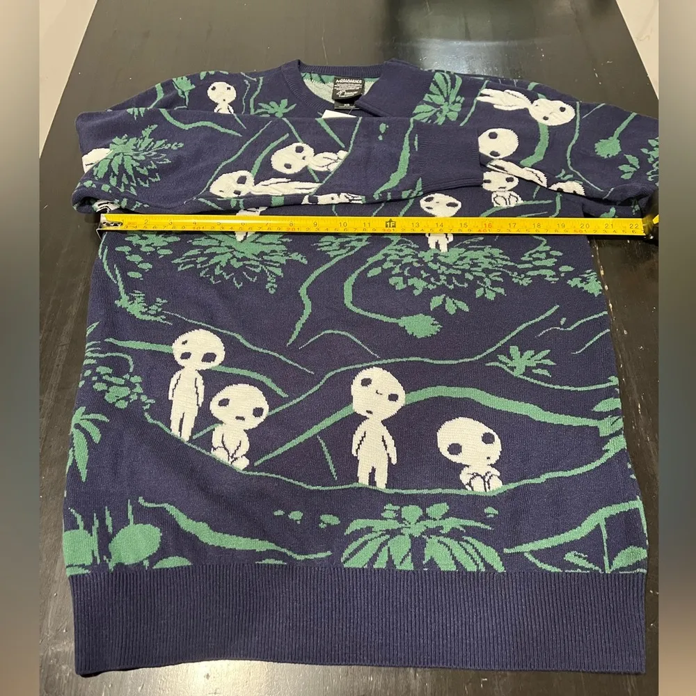Studio Ghibli Princess Mononoke Kodama Forest Glow-in-the-Dark Sweater (Size XS) - Image 7