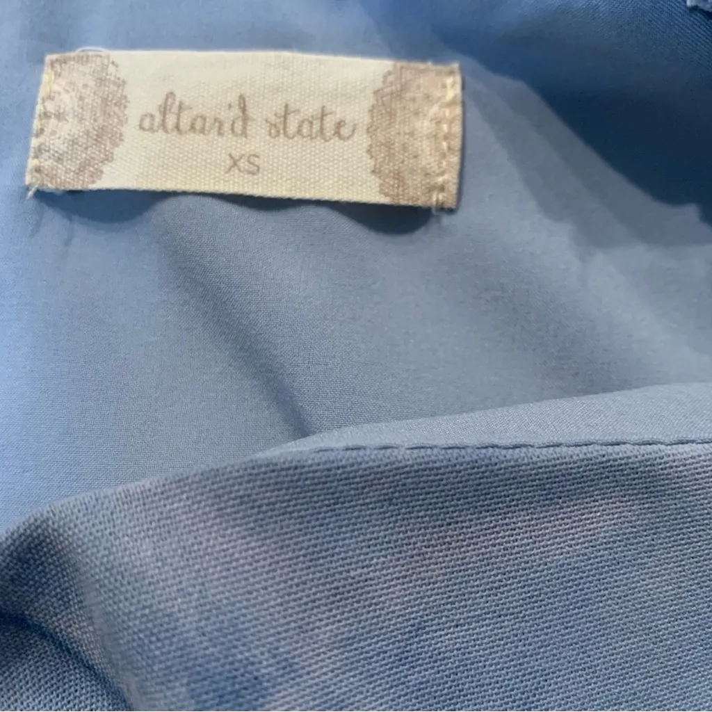 • Altar'd State long sleeve romper blue tie dye xsmall - Image 4