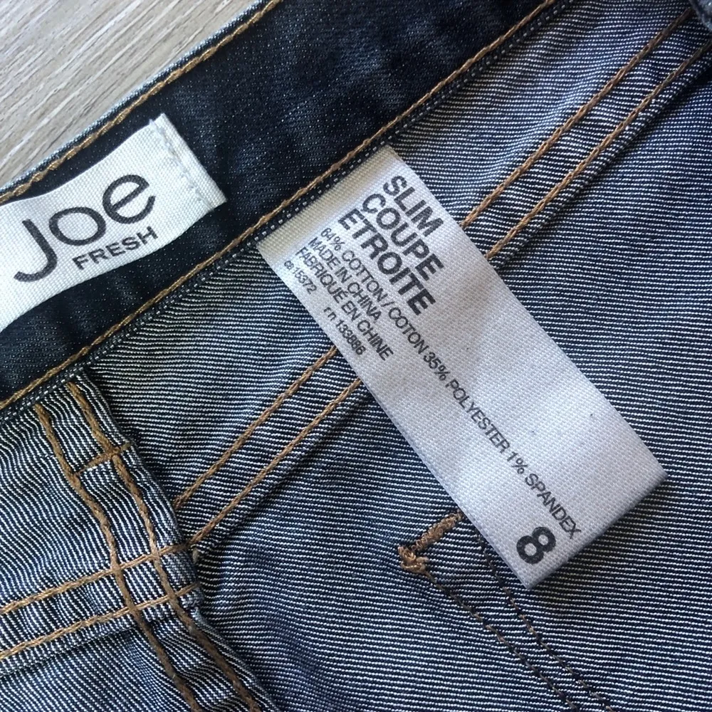 Joe Fresh Slim Skinny Denim Dark Wash Casual Mid Rise Jeans Womens Size 8 - Image 9