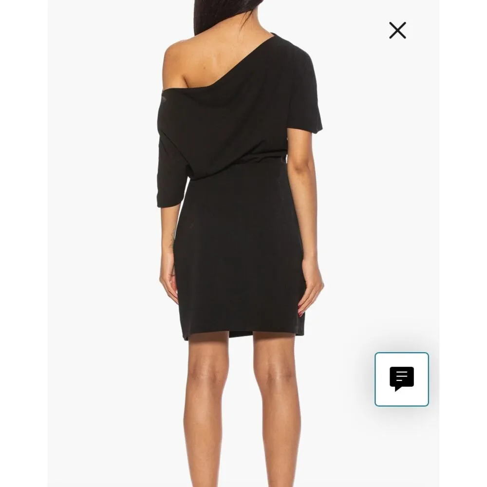 Alexia Admore Suri Draped One-Shoulder Minidress Size Small - Image 2